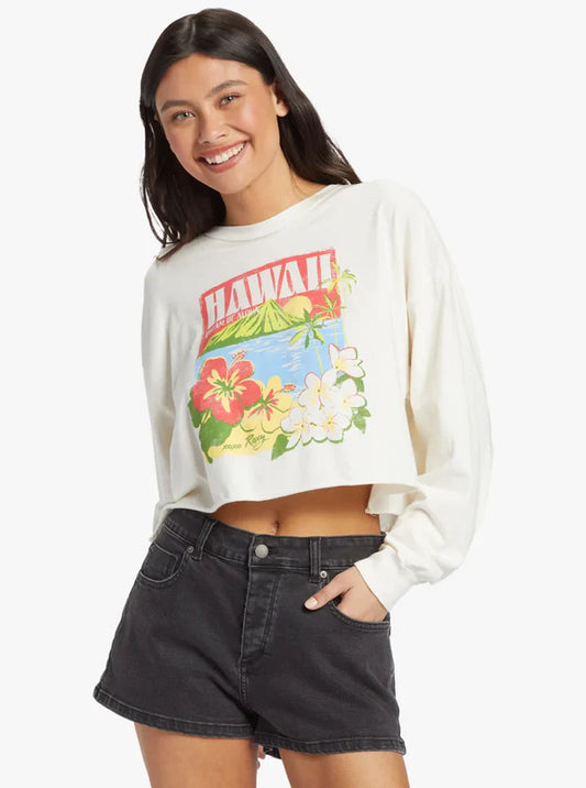 T-shirt à manches longues Hawaiian Vacay pour femme de Roxy