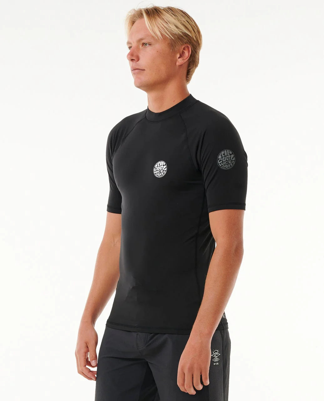 Rip Curl Mens Icon UPF Brushed Short Sleeve Rashguard