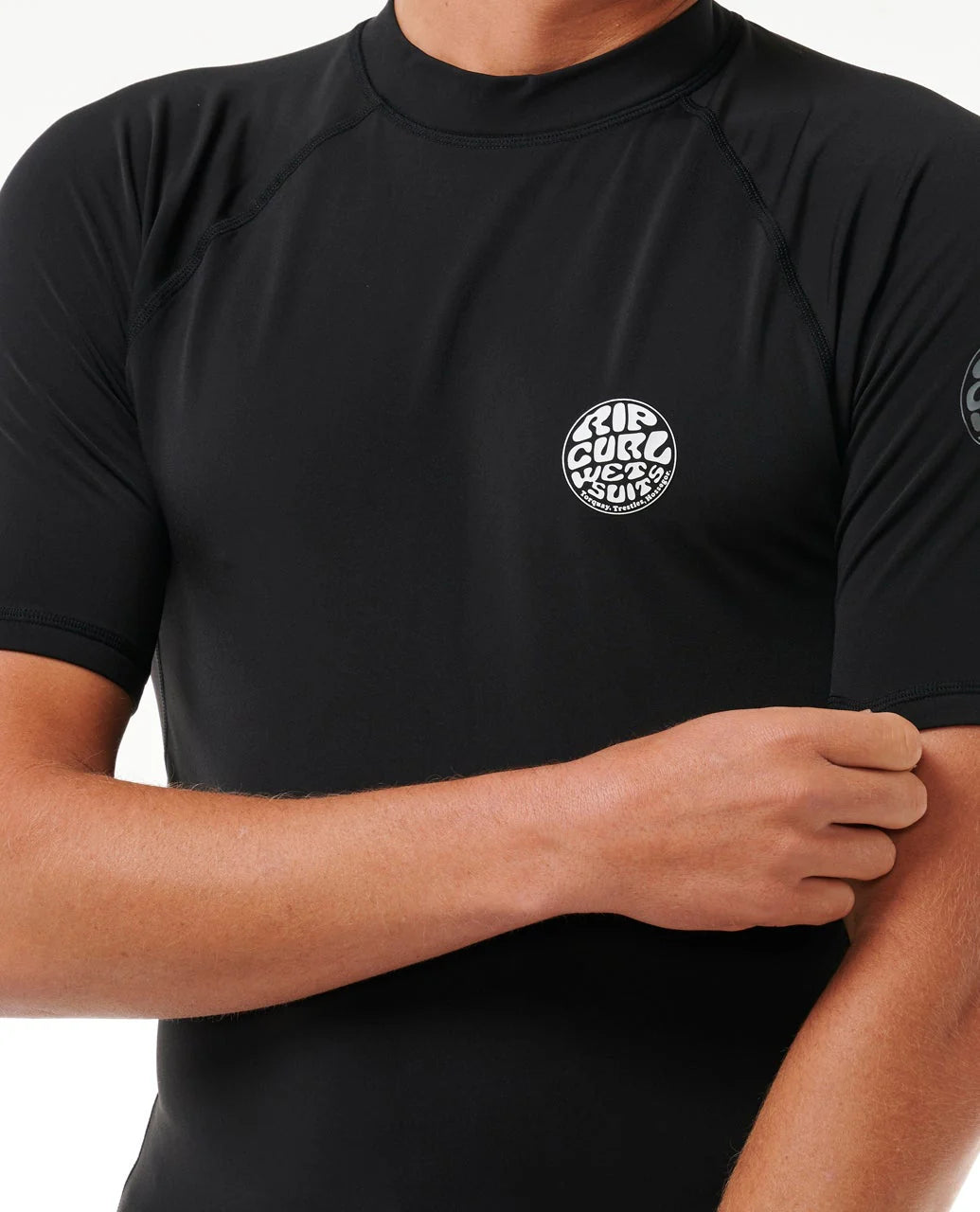 Rip Curl Mens Icon UPF Brushed Short Sleeve Rashguard