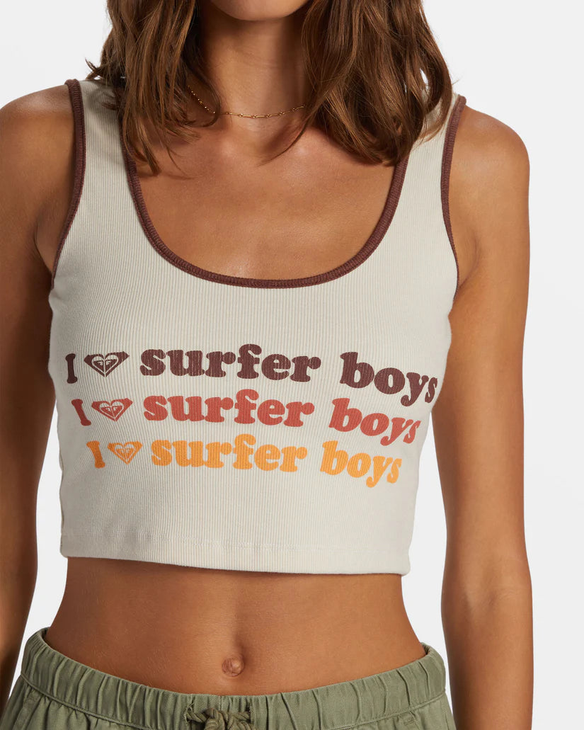 Débardeur Roxy I Heart Surfer Boys pour femme