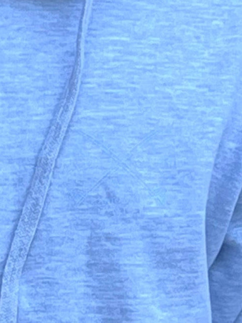 Indi Surf Men's Pull Over Hoodie Grey/Light Blue Logo