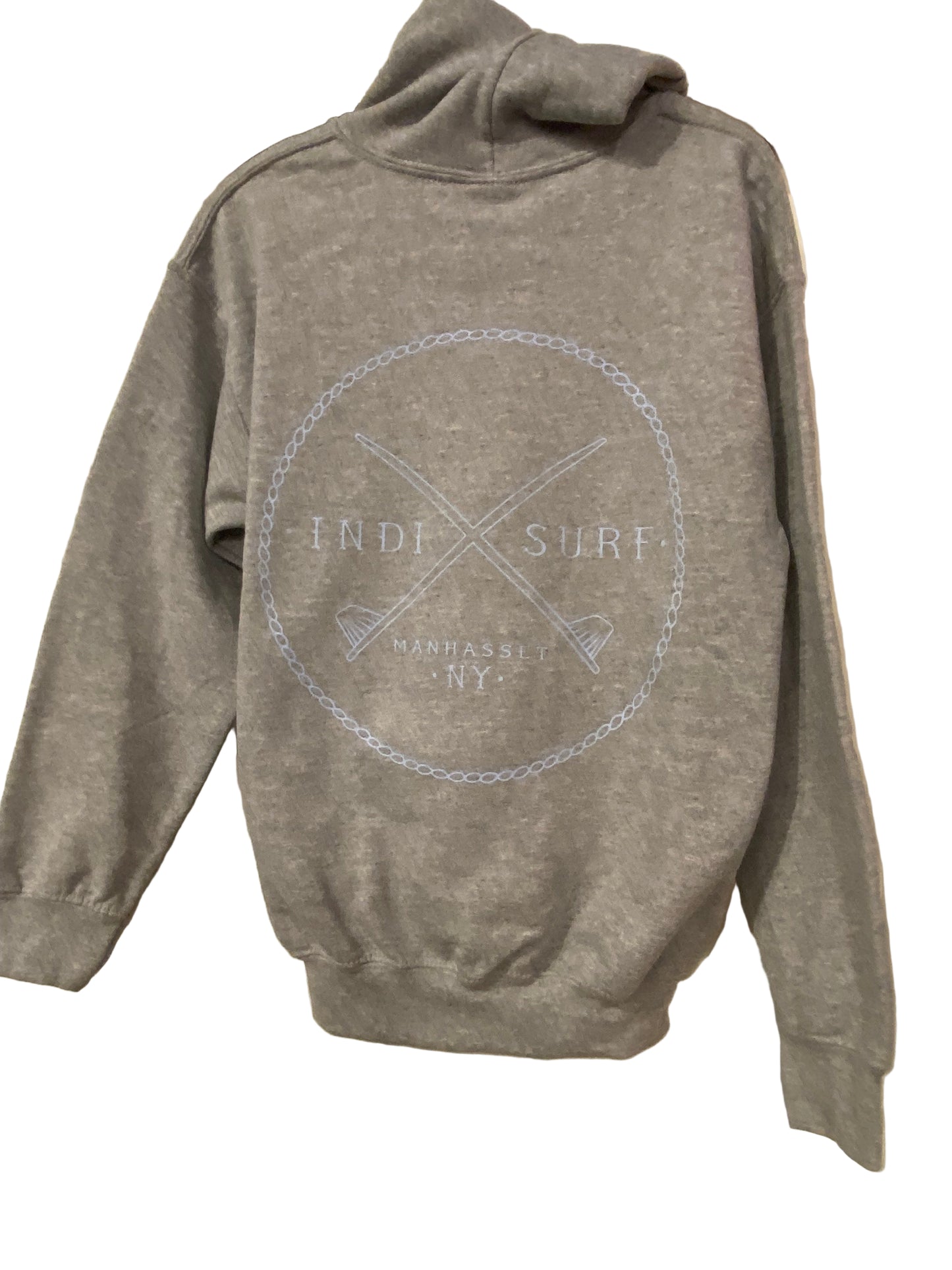 Indi Surf Jungen P/O Hoodie-GRE/LT BLAU: Jungen groß