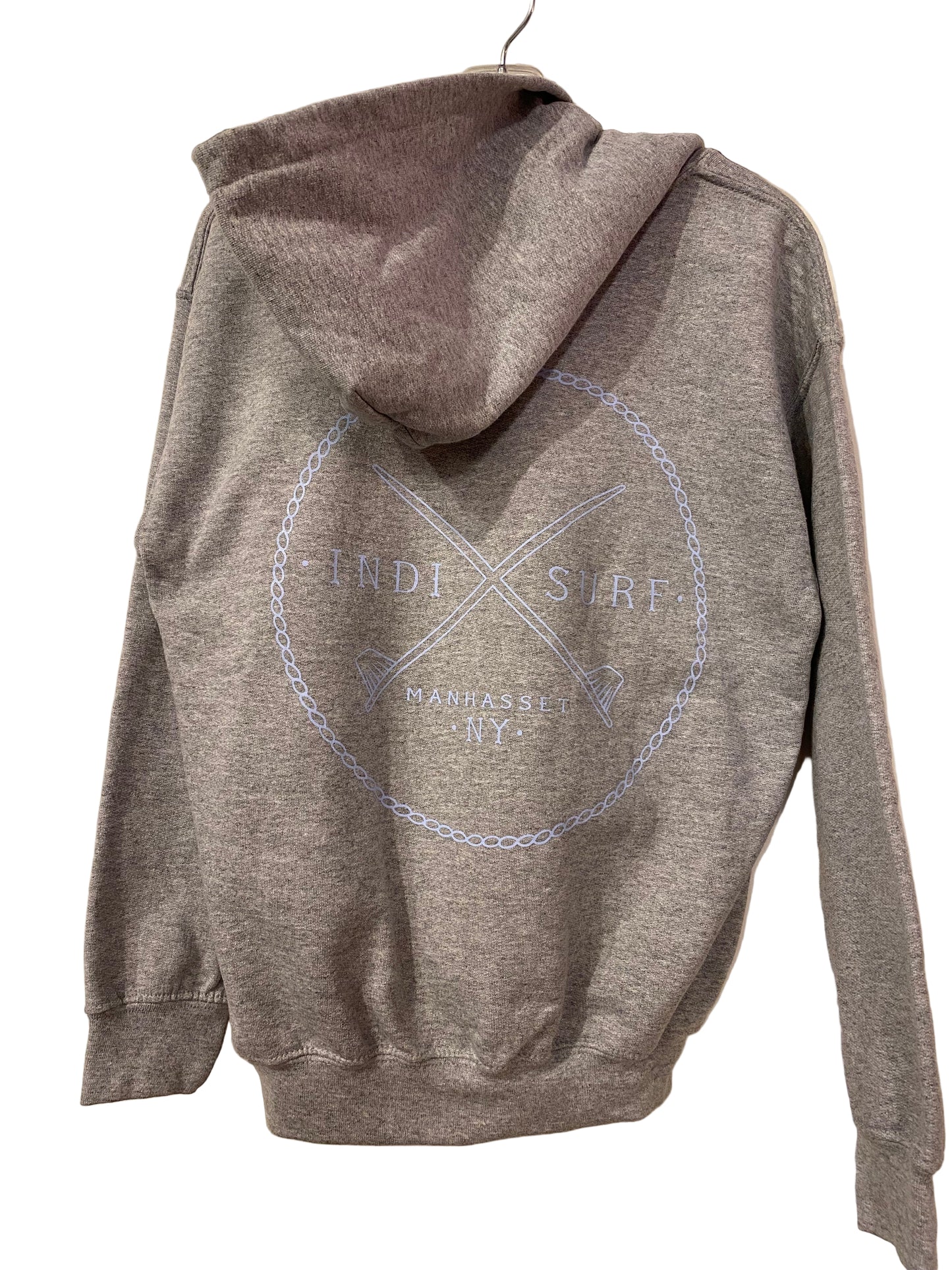 Indi Surf Jungen P/O Hoodie-GRE/LT BLAU: Jungen groß