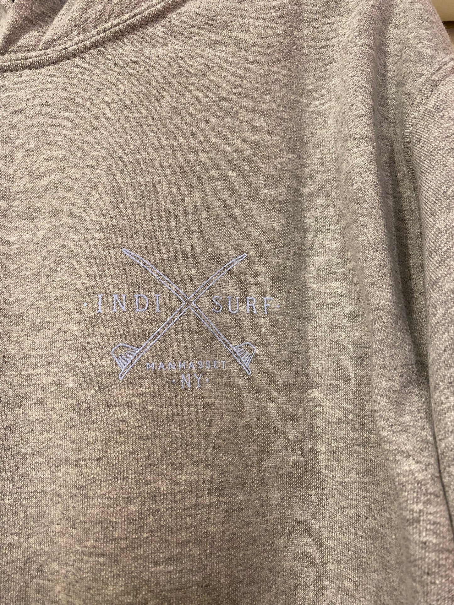 Indi Surf Jungen P/O Hoodie-GRE/LT BLAU: Jungen groß