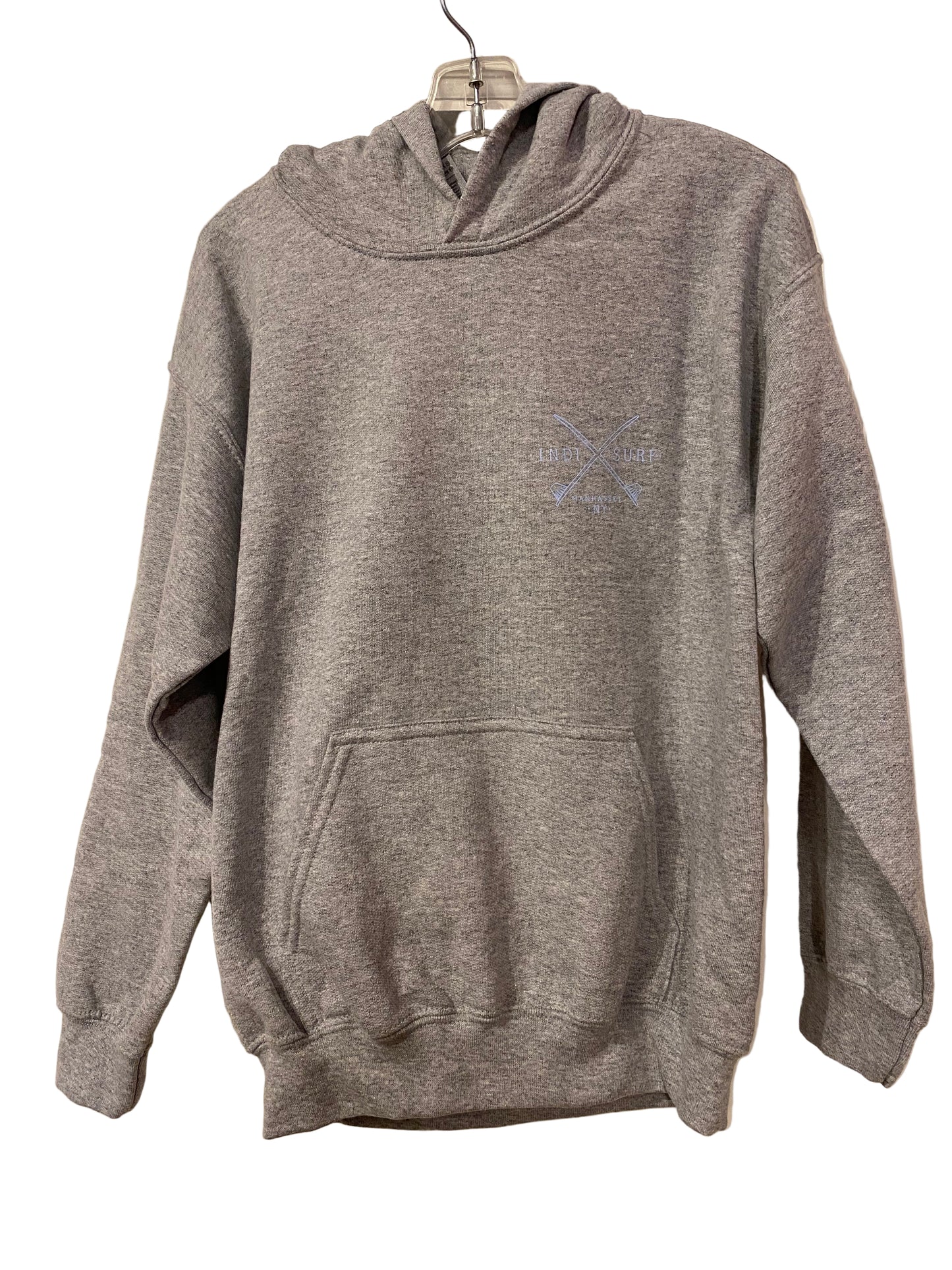 Indi Surf Jungen P/O Hoodie-GRE/LT BLAU: Jungen groß