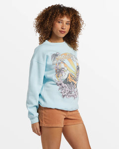 Billabong Women Island Life Crew Neck Sweatshirt