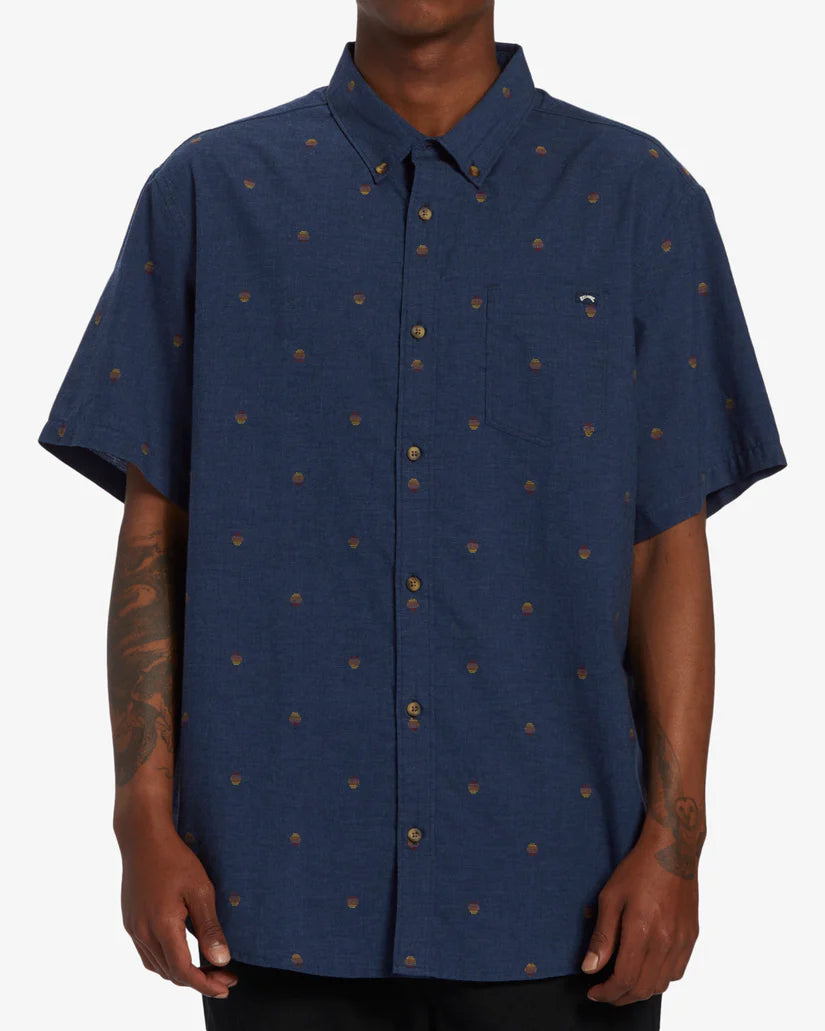 Billabong Men's All Day Jacquard Short Sleeve Shirt