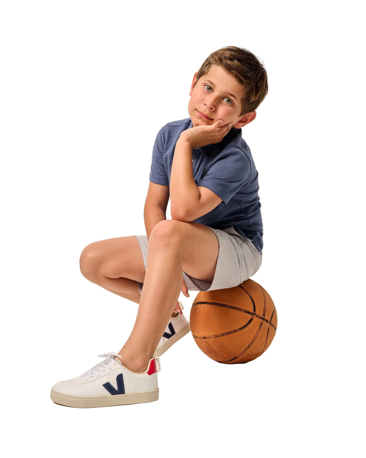 Johnnie-O Boys Original 2.0 Heathered Polo Shirt