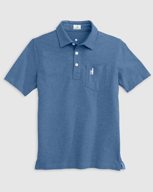 johnnie-O Boys Heathered Original Short Sleeve Polo Shirt