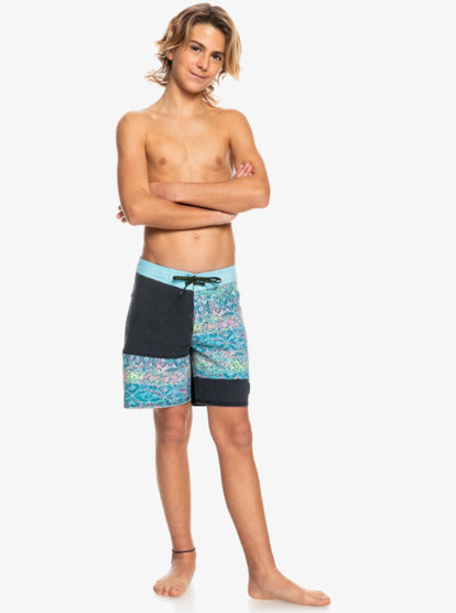 Boardshort Quiksilver Surfsilk Juxtaposed pour garçon