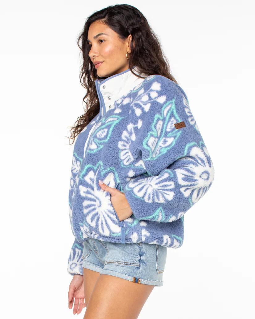 Roxy Womens Kipsie Print Pullover Fleece