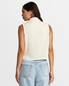 RVCA Damen Klein Tanktop mit Knopfleiste