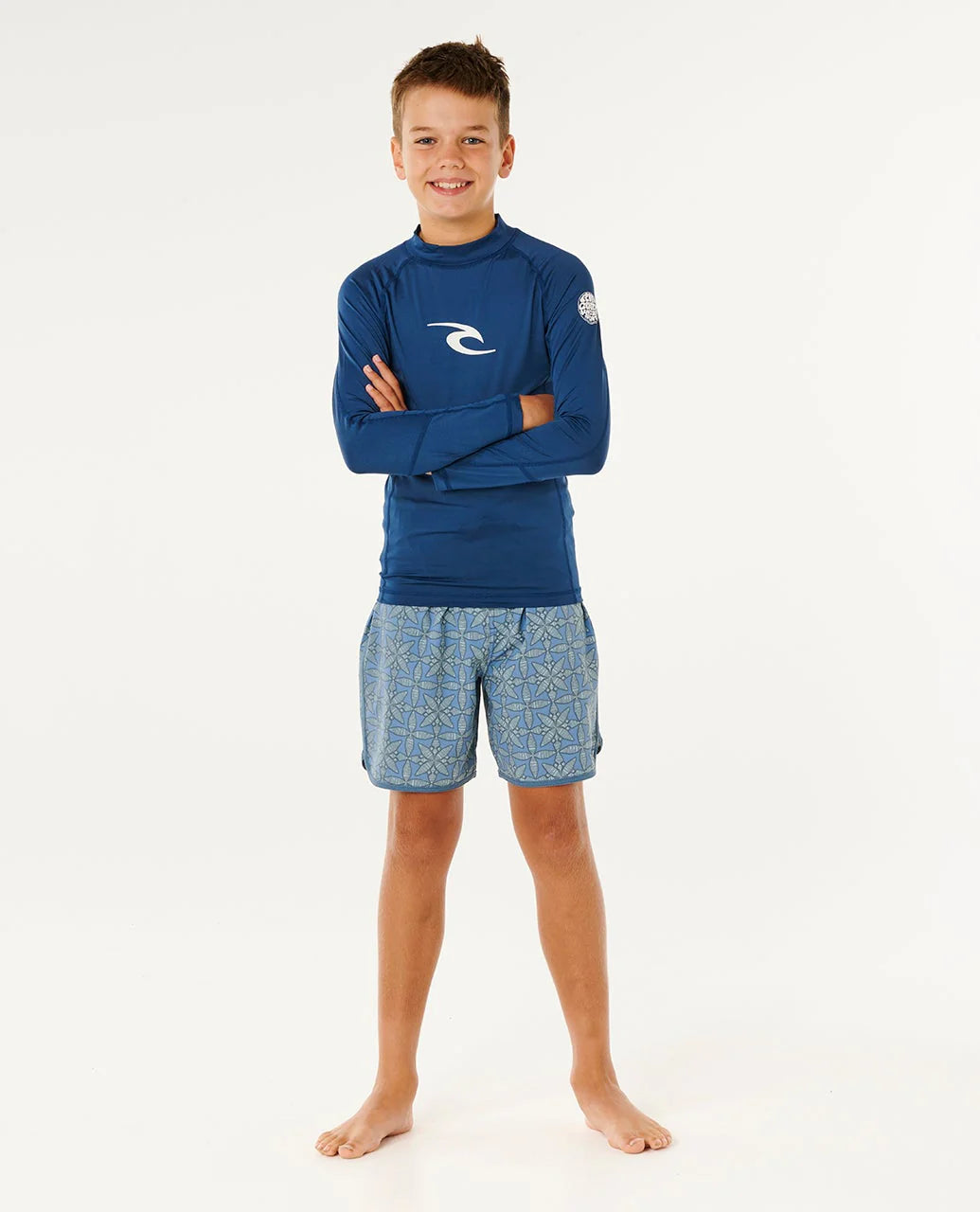 Rip Curl Boys Waves UPF Long Sleeve Rashguard