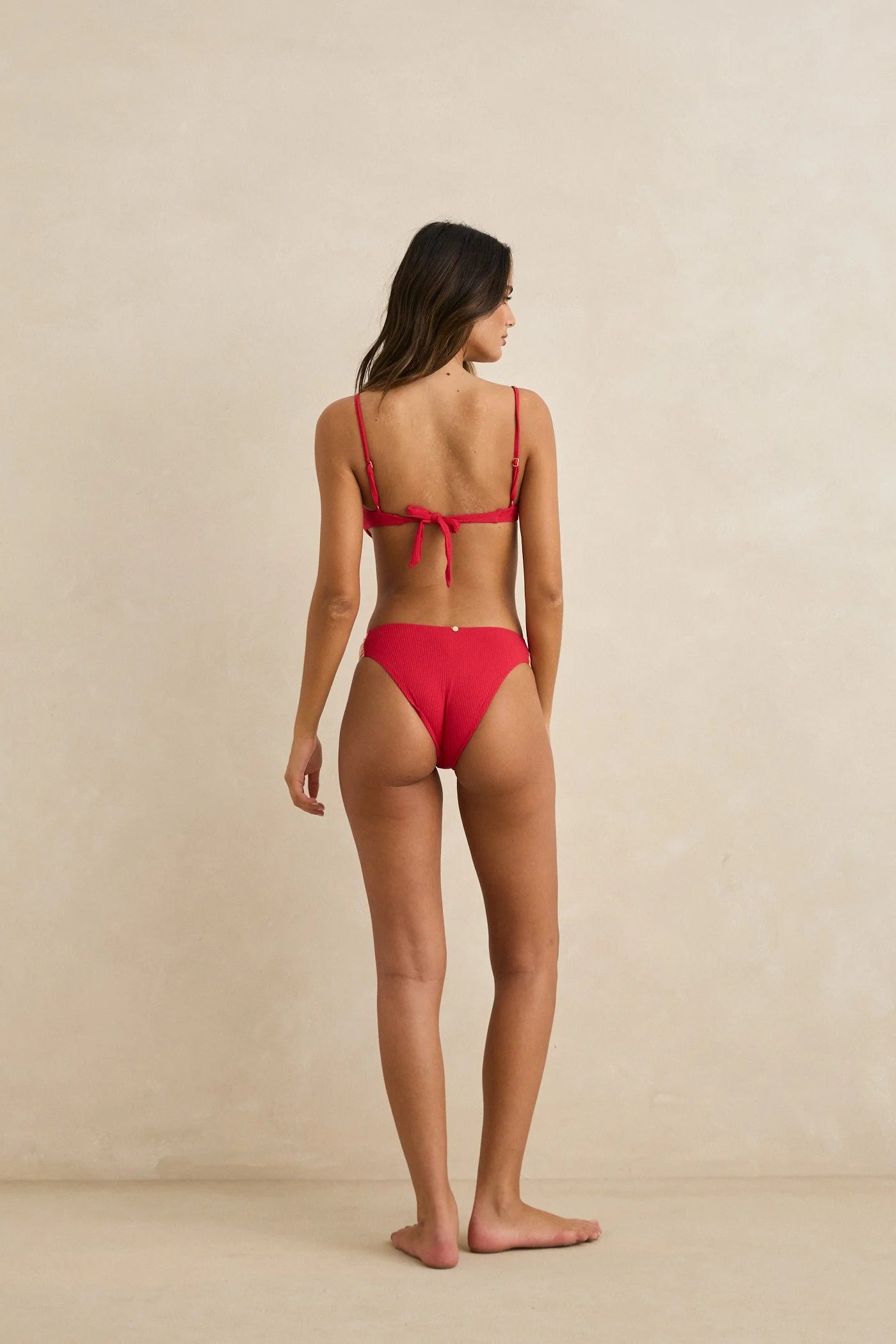 Rhythm Womens Lily Rib Soft Side Holiday Bikini Bottom