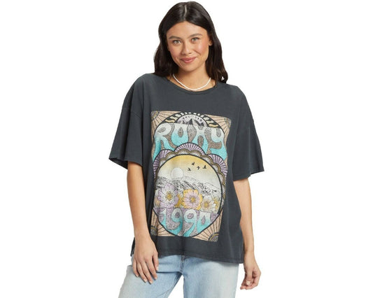 Roxy Damen Derertscape Graphic Kurzarm-T-Shirt