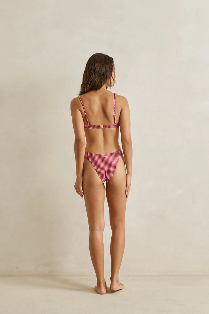Rhythm Women's Lola Check Underwire Bikini Top