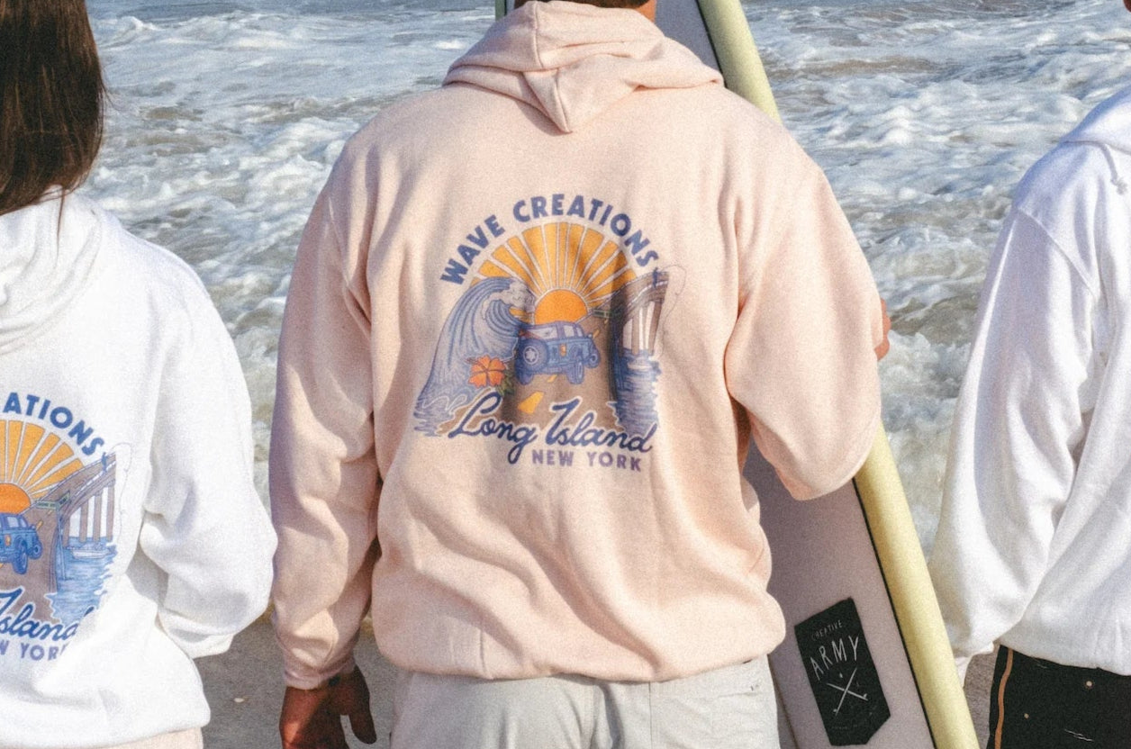 Wave Creations Womens Vintage Islander Pull Over Hoodie