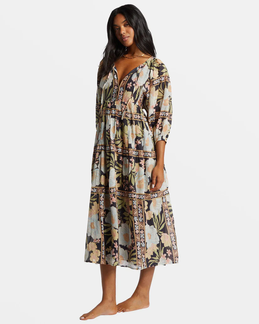 Billabong Womens Lost Cove Midi Dress