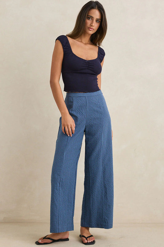 Rhythm Womens Louise Wide Leg Pant