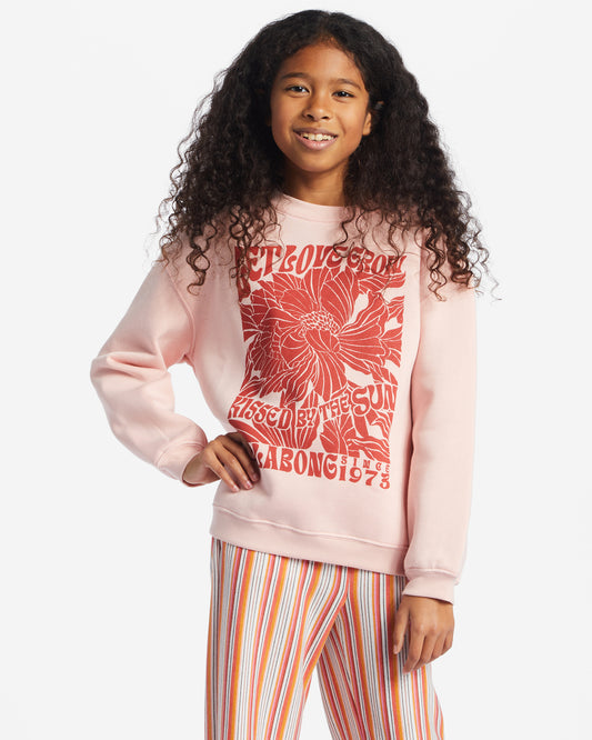 Billabong Girl's Love Is All Crewneck Sweatshirt