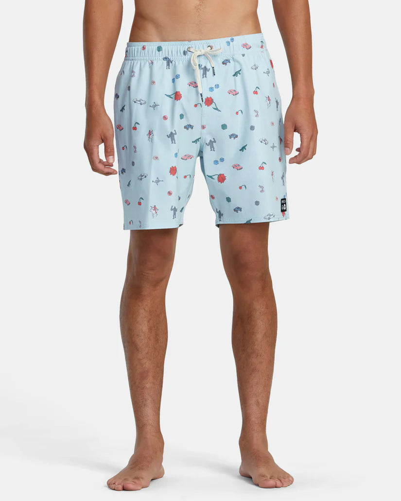 Boardshort taille élastique Luke P de RVCA pour homme, 17"