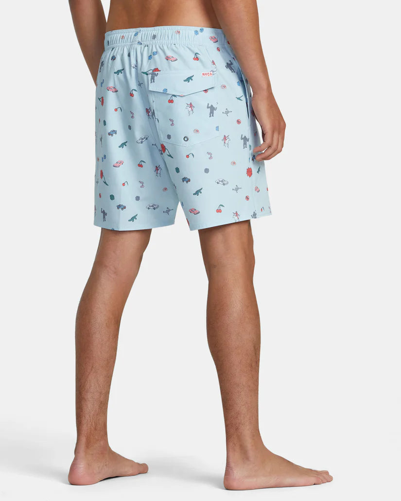 Boardshort taille élastique Luke P de RVCA pour homme, 17"