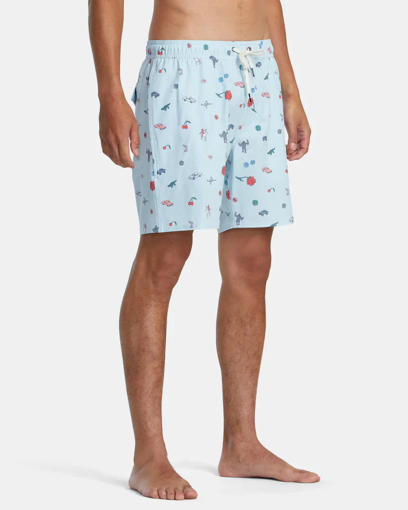 RVCA Luke P Boardshorts für Herren, elastisch, 43,2 cm Taille