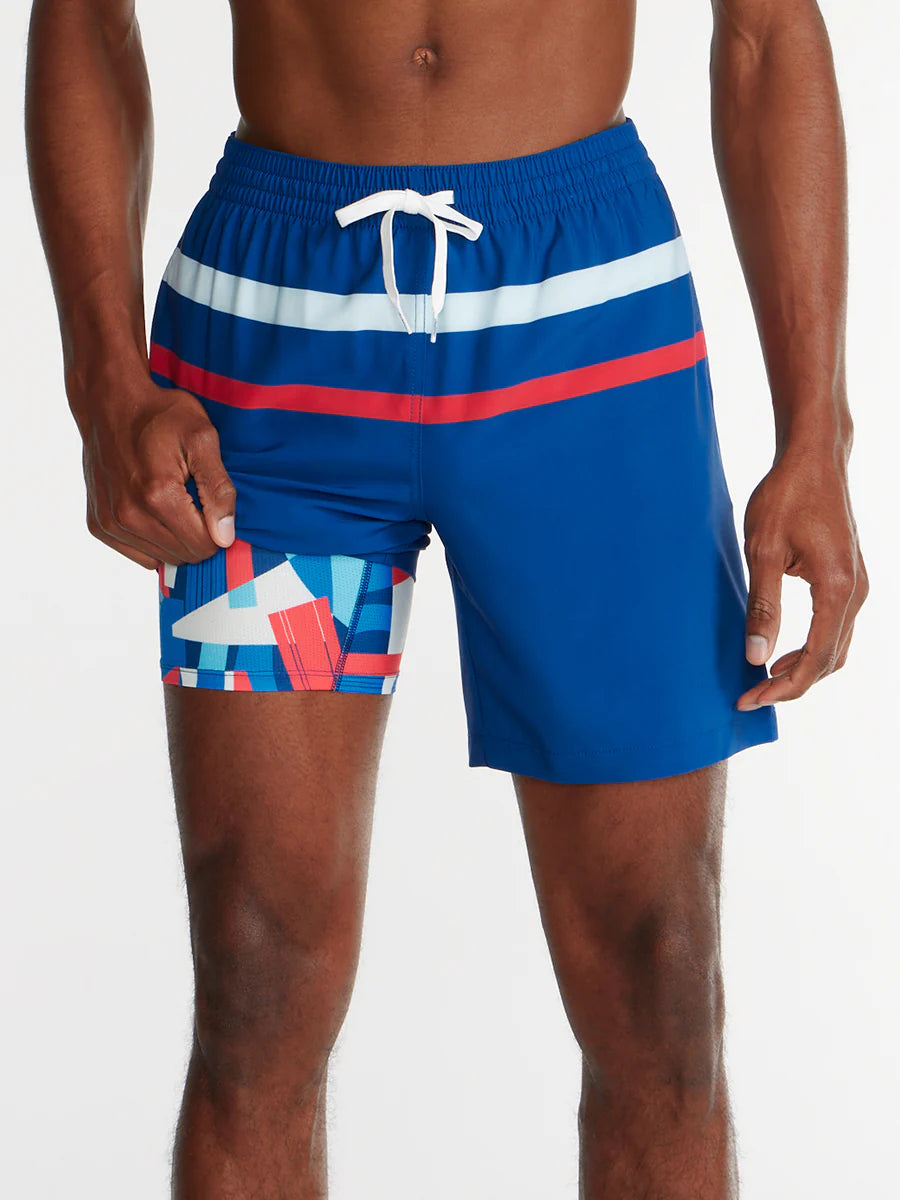 Chubbies Mens The Madison Aves 7" Classic Lined Swim Trunks