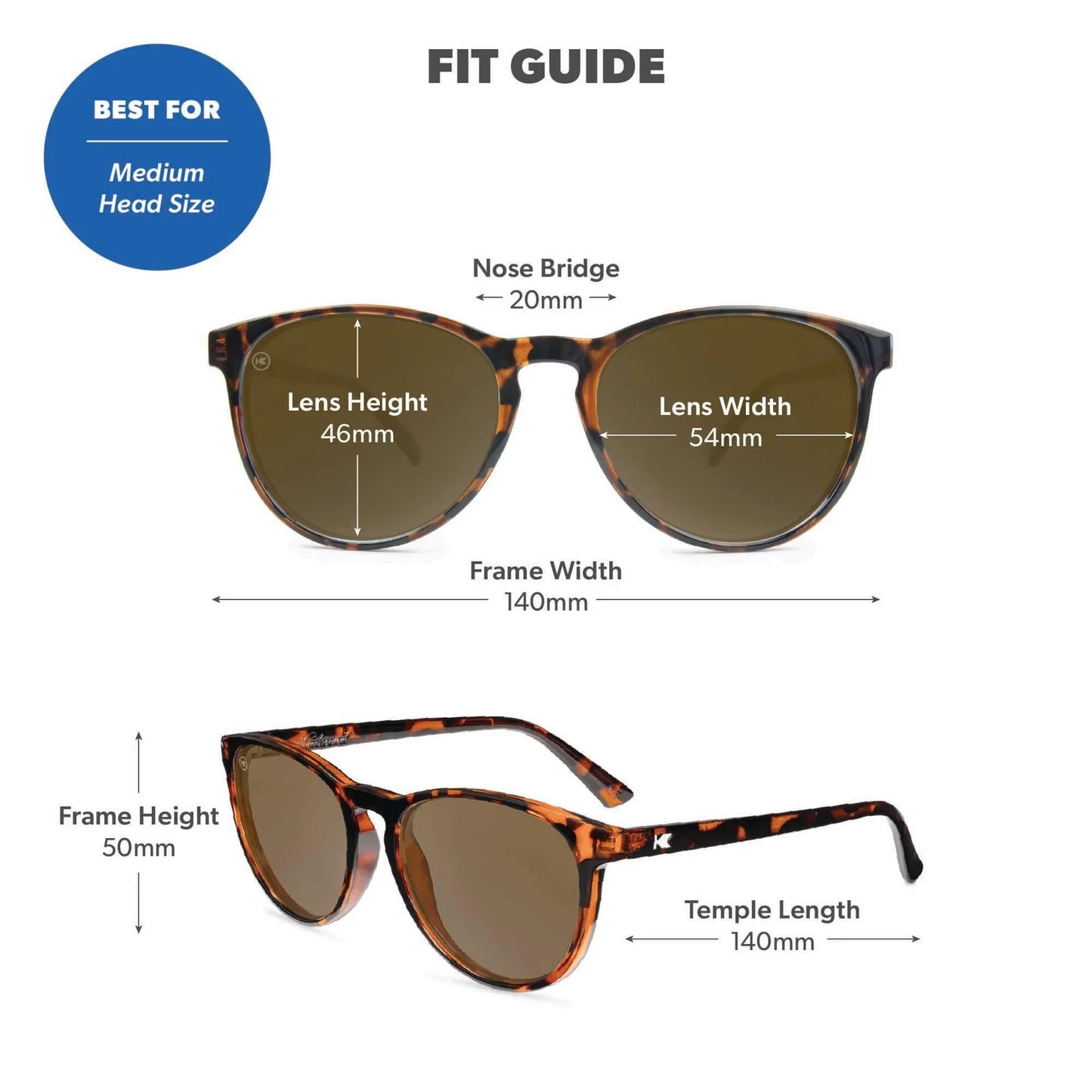 Knockaround Mai Tai Polarized Glossy Tortoise Shell/Amber Sunglasses