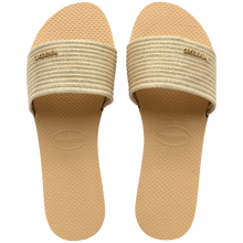 Load image into Gallery viewer, Havaianas Womens You Malta Metalic Slide Sandals