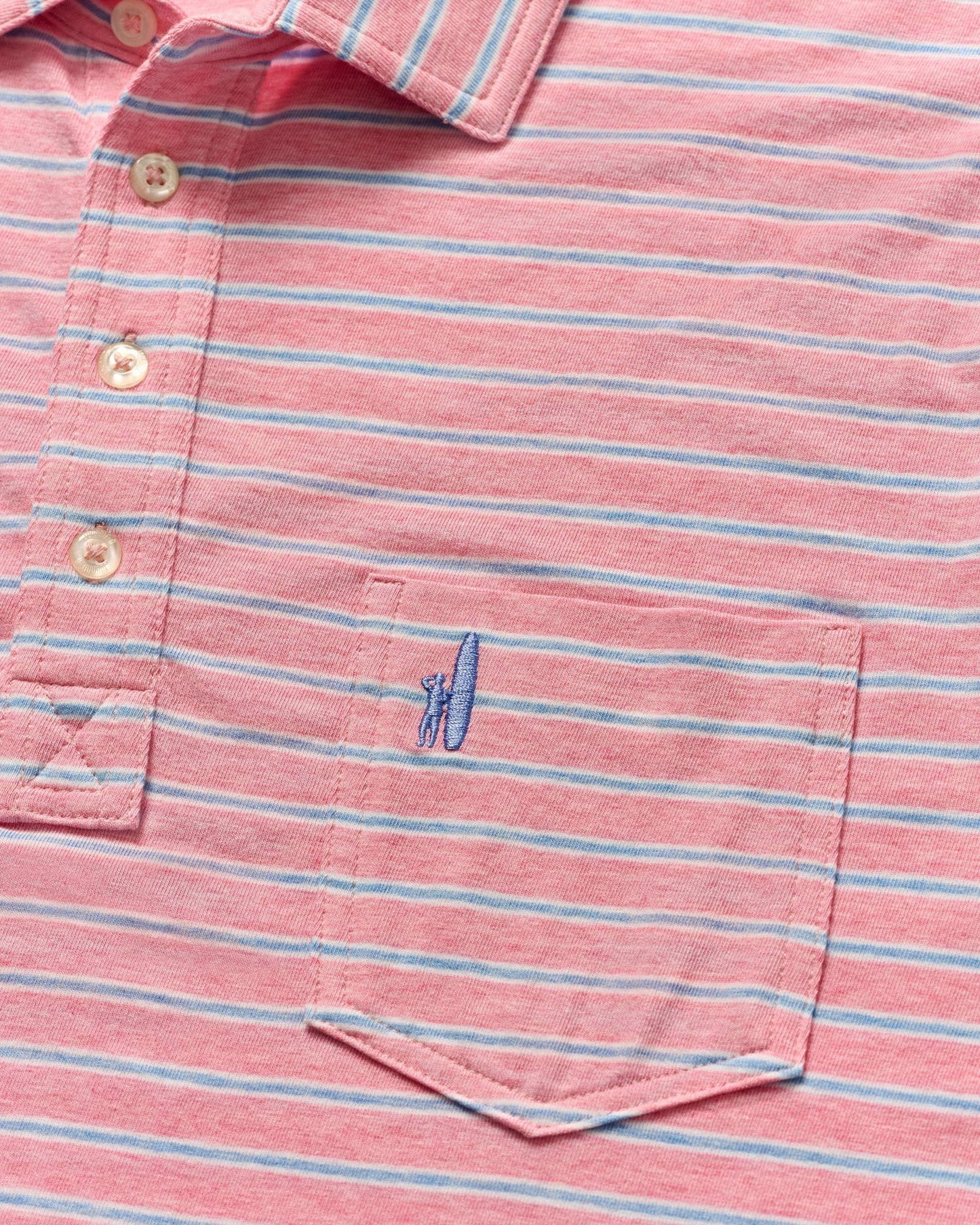 johnnie-O Mens Original 4-Button Polo - Matthis Stripe