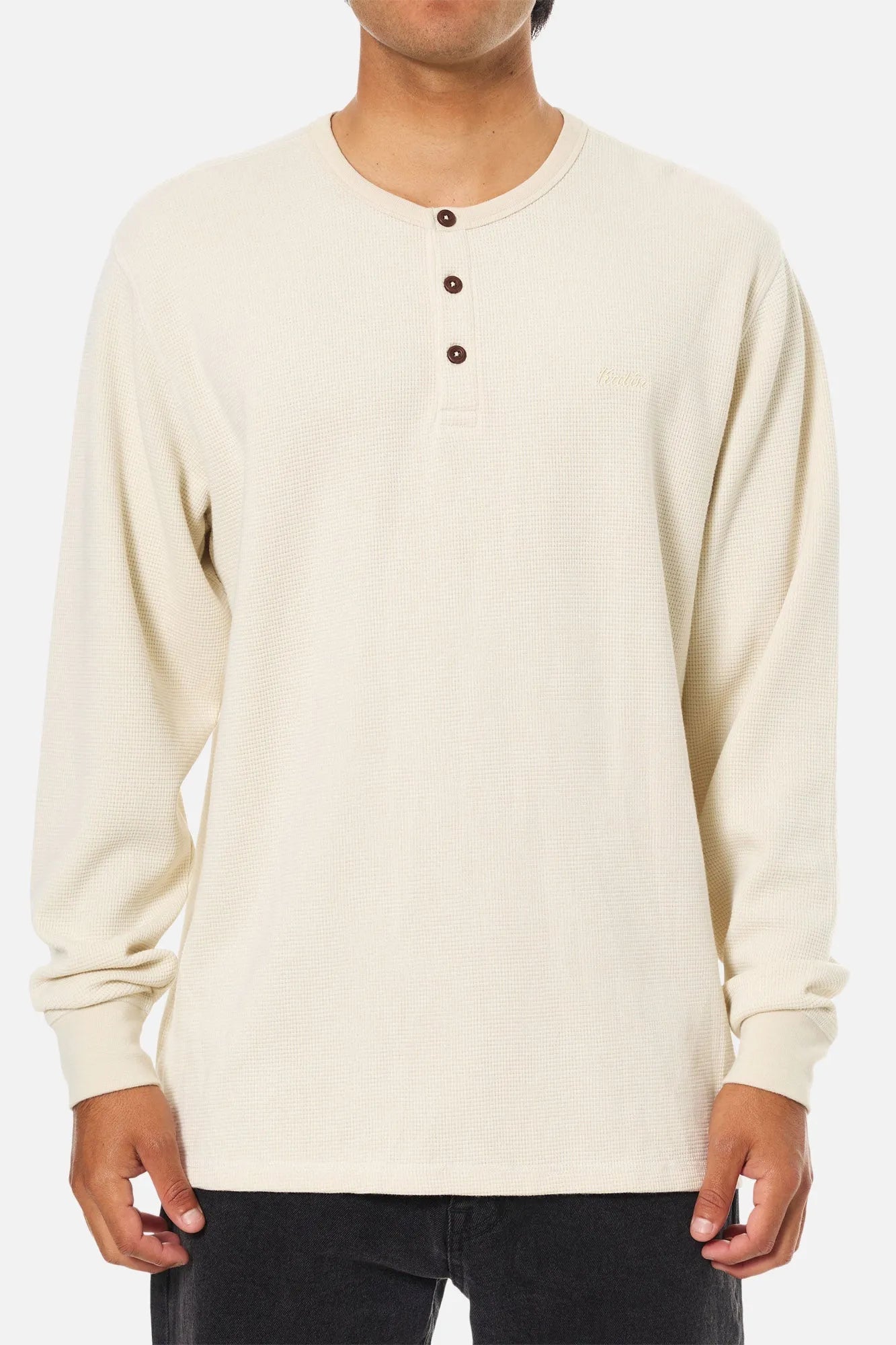 Katin Mens Mesa Thermal Long Sleeve Henley Shirt