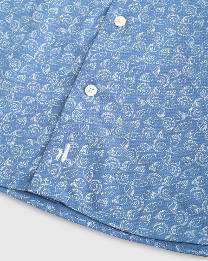 johnnie-O Mens Micah Short Sleeve Button Down Shirt