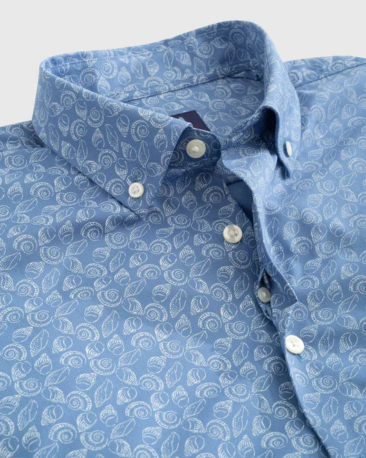 johnnie-O Mens Micah Short Sleeve Button Down Shirt