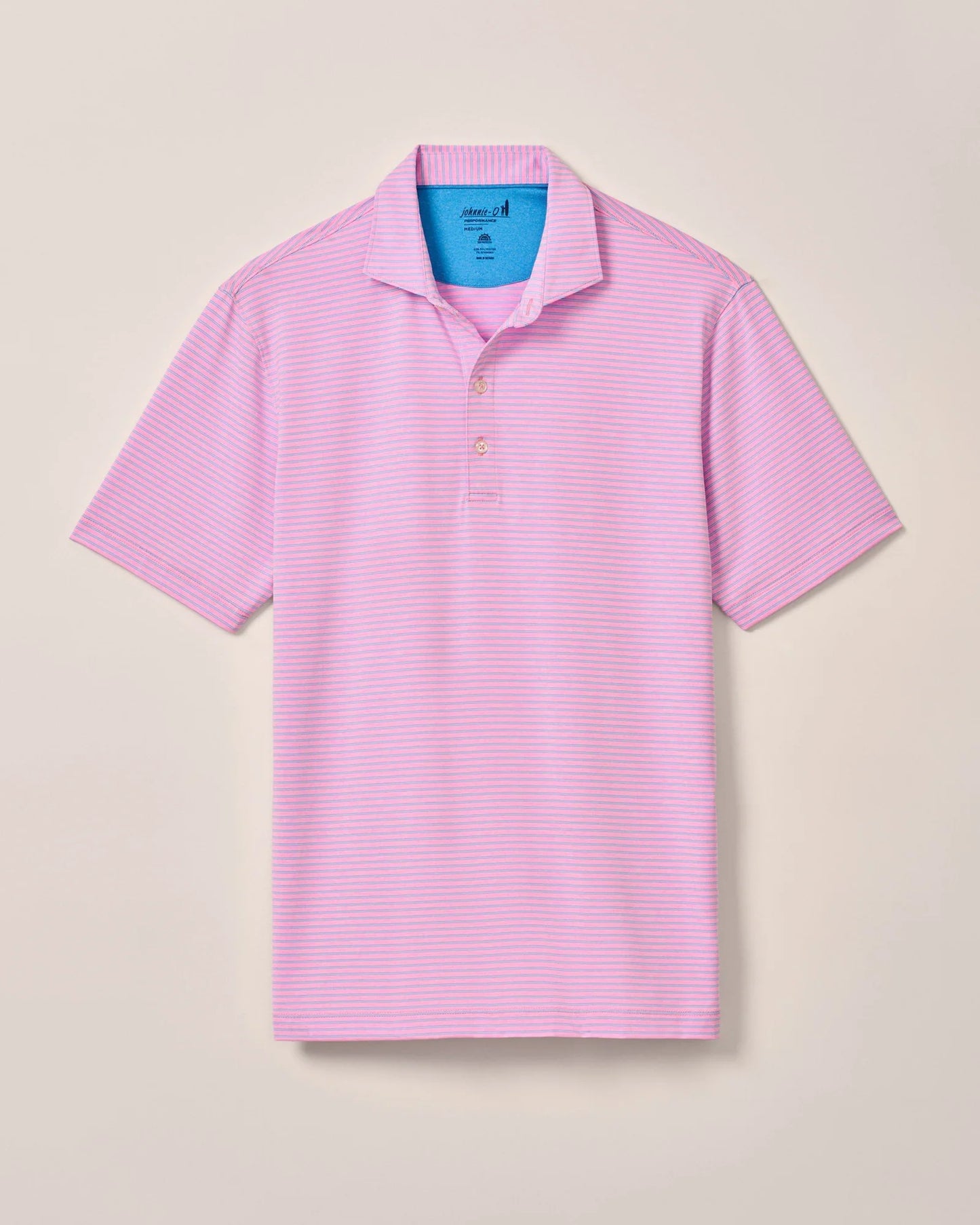 johnnie-O Mens Michael Stripe Performance Jersey Polo