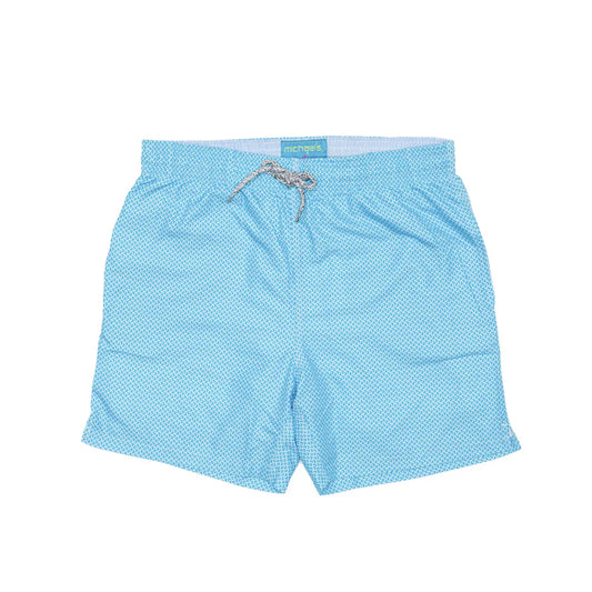 Michaels Boys Wave Print Cyclist Swim Trunks