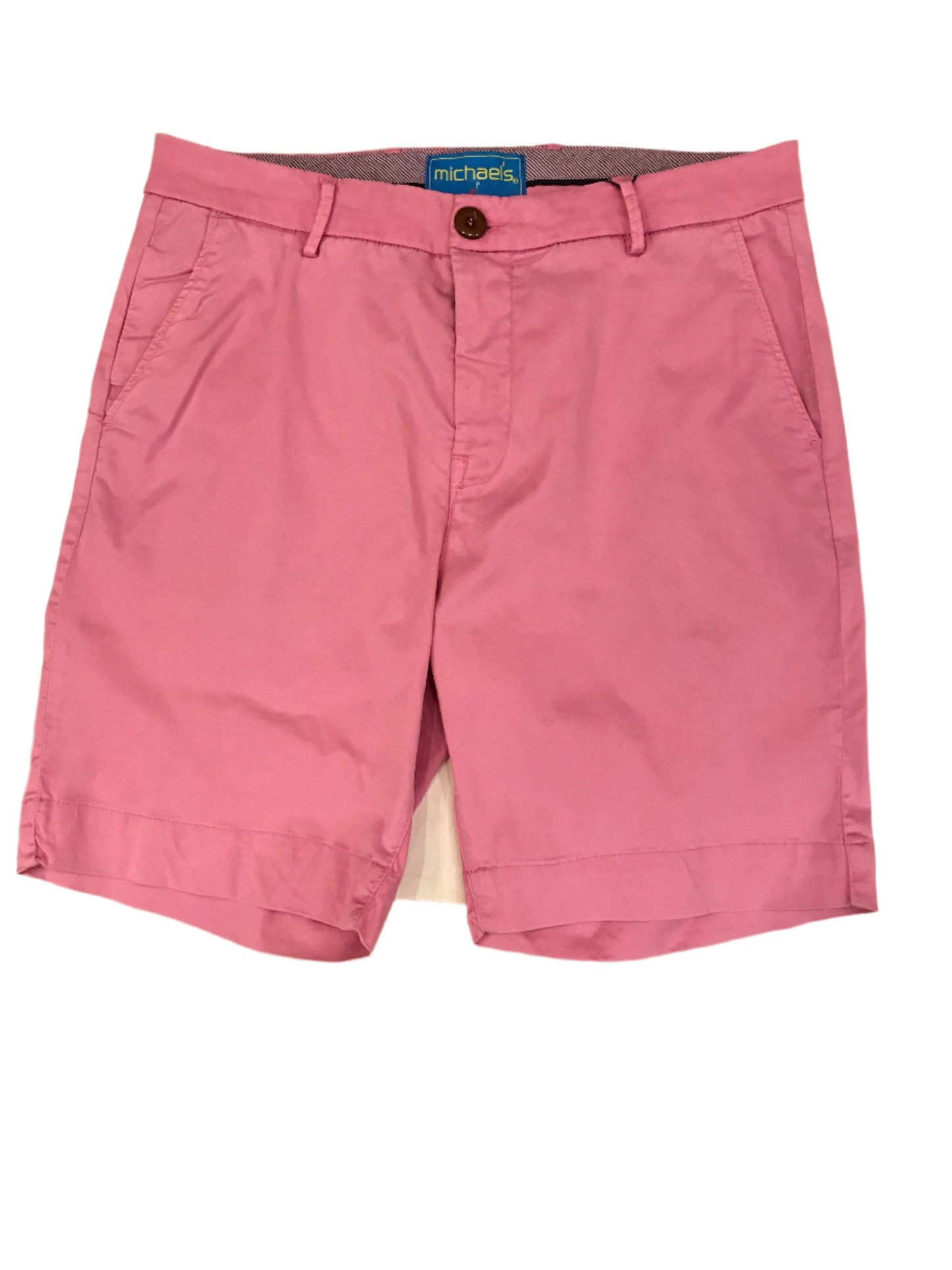 Michaels Herren Walk-Shorts aus Pima-Baumwolle, Stretch, einfarbig