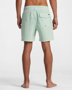 RVCA Men's VA Pigment Elastic Waist Boardshorts 17"