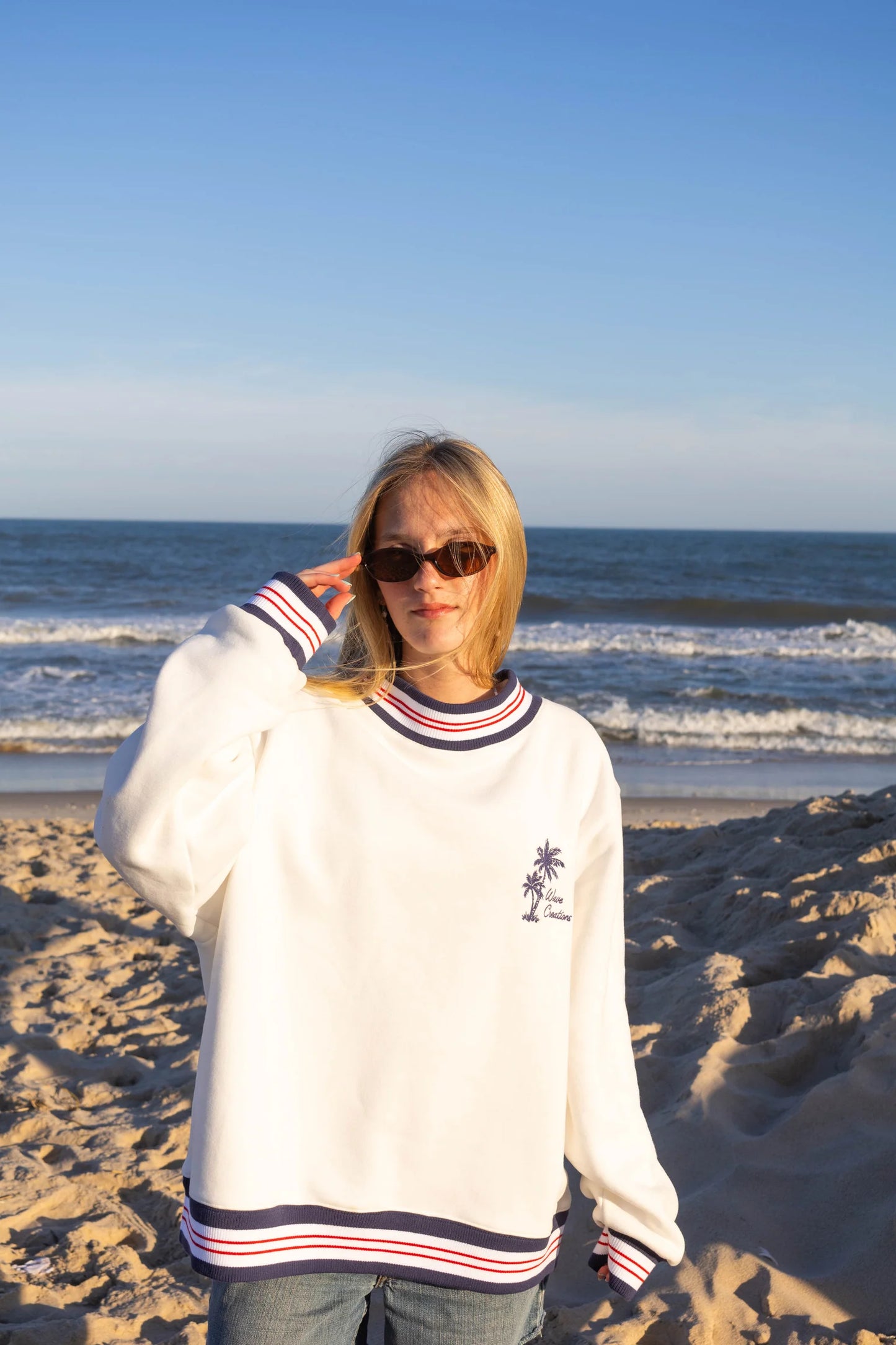 Wave Creations Women's As Free As The Ocean Mockneck Sweatshirt