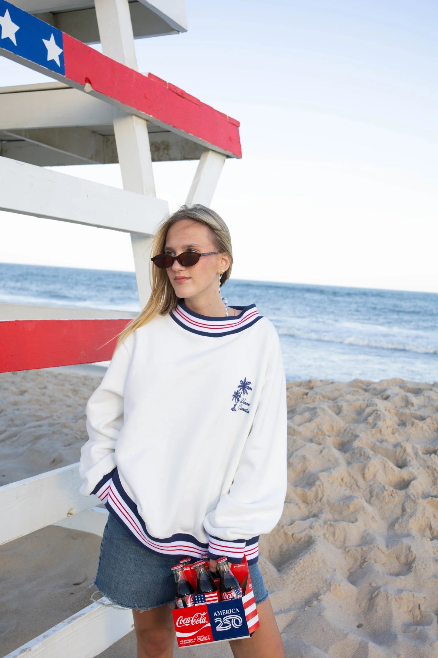 Wave Creations Women's As Free As The Ocean Mockneck Sweatshirt