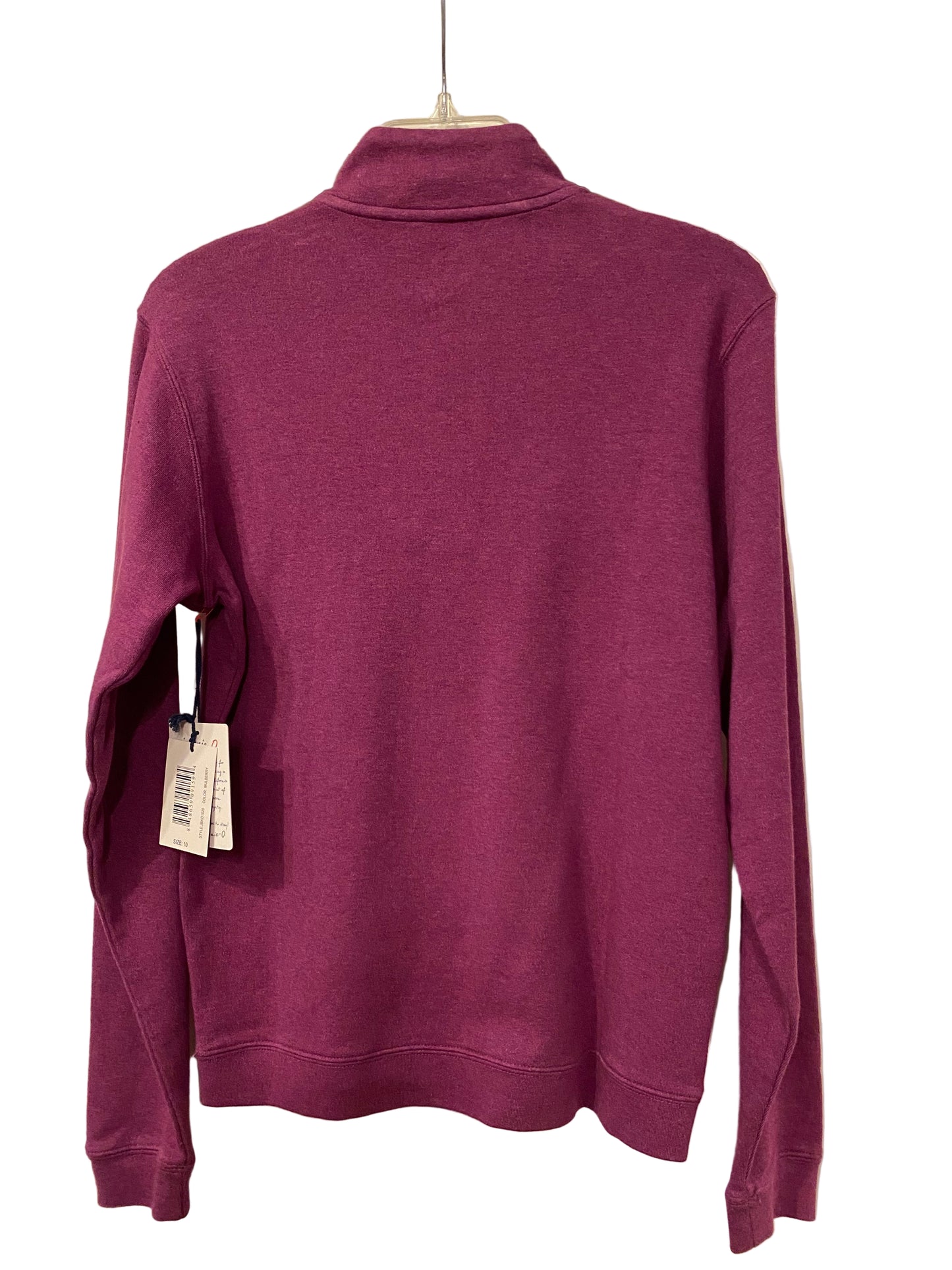 Newport Boys Kapuzenpullover mit 1/4-Reißverschluss – MULBERRY: 10 (ZEHN)