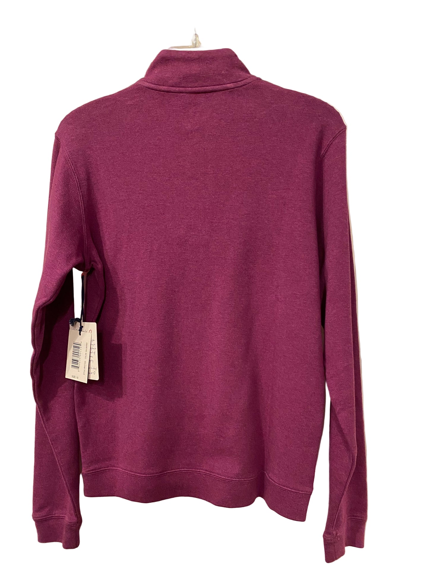 Newport Boys Kapuzenpullover mit 1/4-Reißverschluss – MULBERRY: 10 (ZEHN)