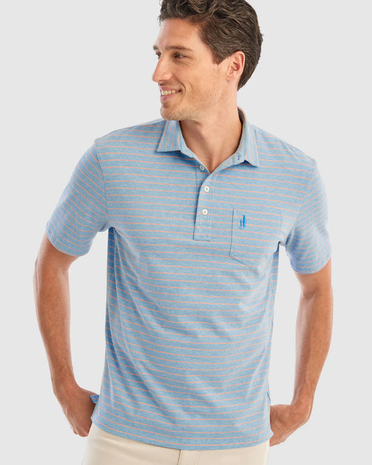 johnnie-O Men's Neese Striped Polo Shirt