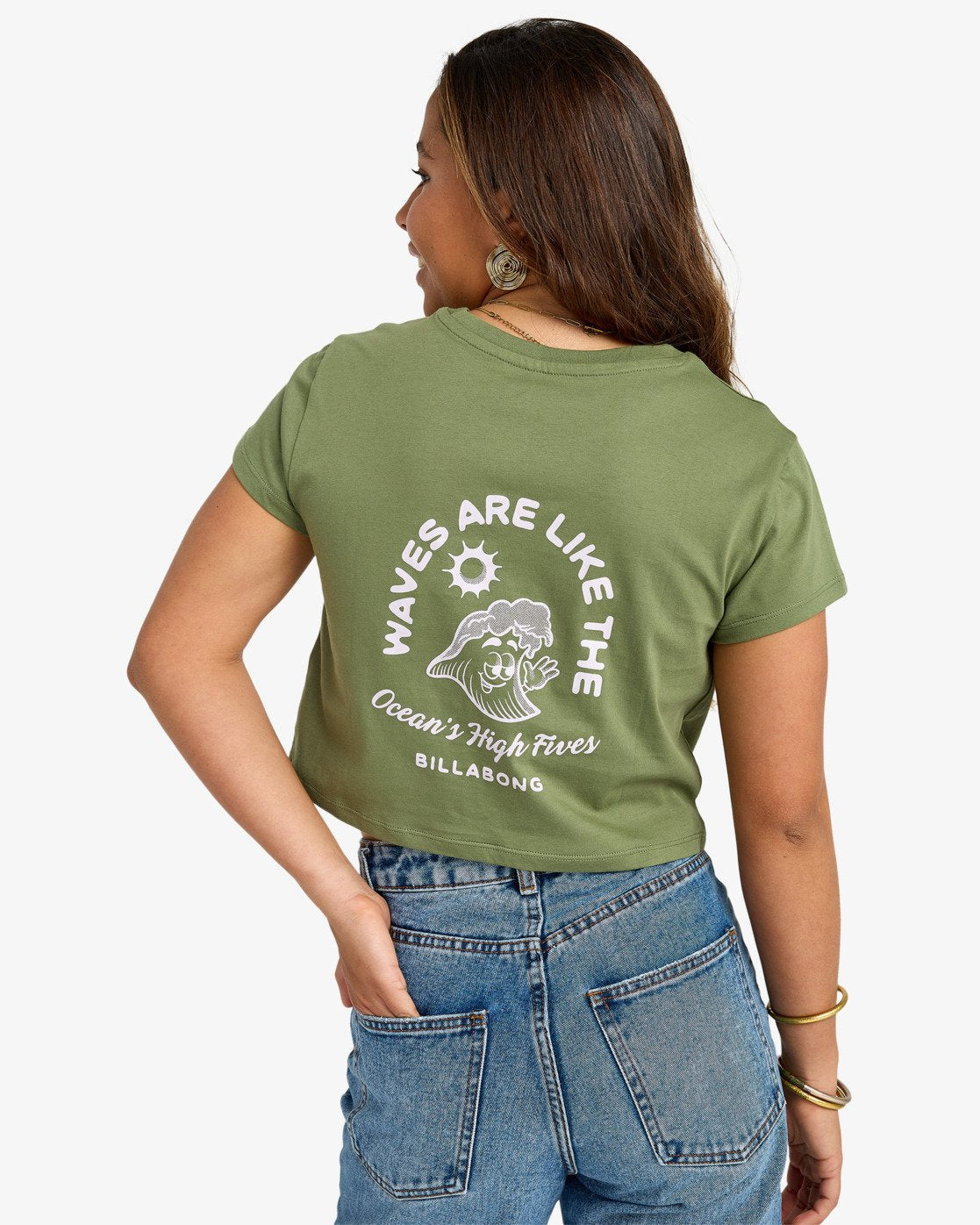 Billabong Womens Oceans Greatest Short Sleeve Tee