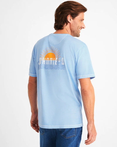 johnnie-O Mens Ocean Sun Short Sleeve T-Shirt
