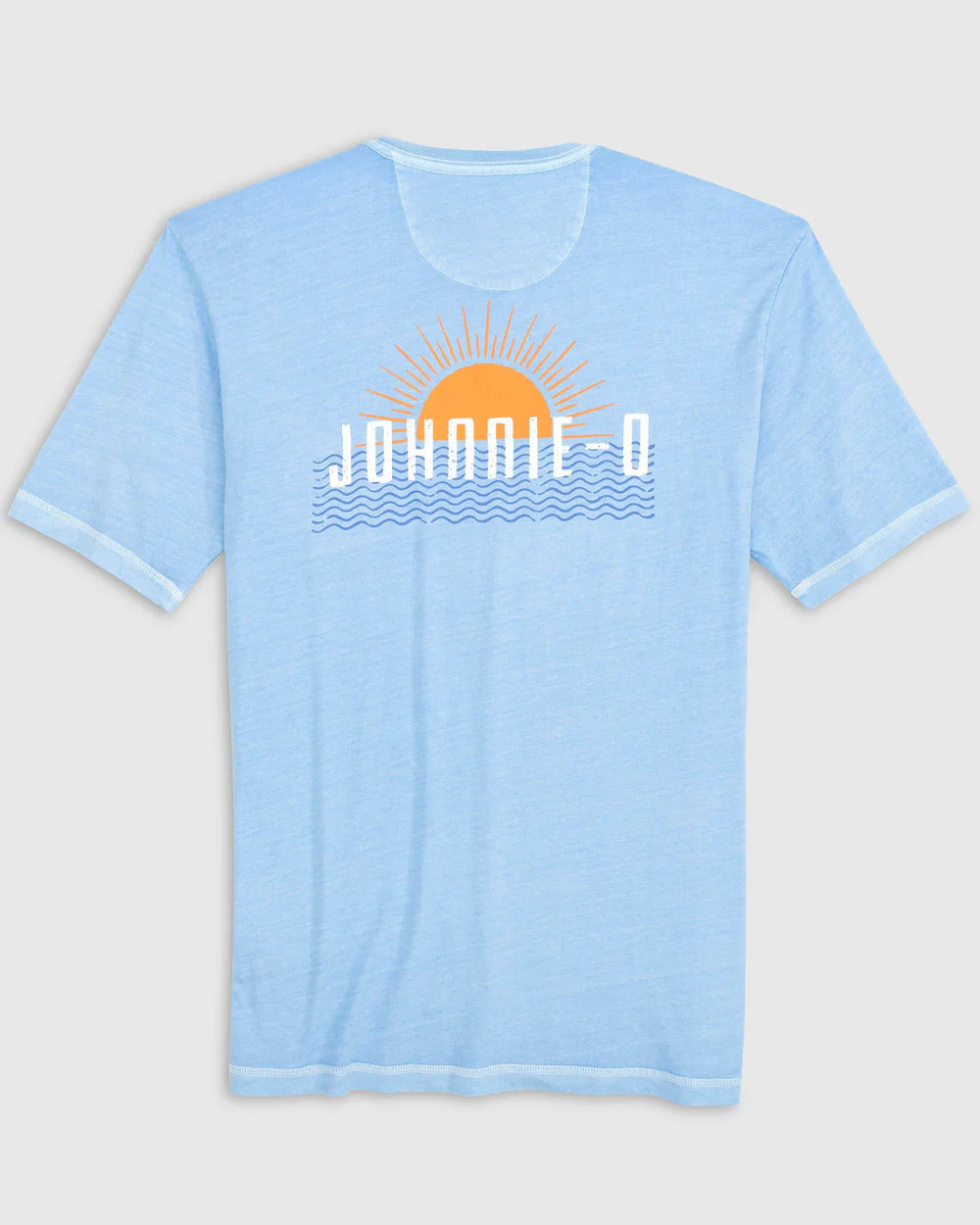 johnnie-O Herren T-Shirt mit Aufschrift „Ocean Sun“, kurzärmelig