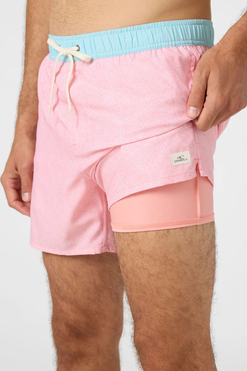 O'Neill Mens Hermosa 15" Lined Volley Swim Trunks