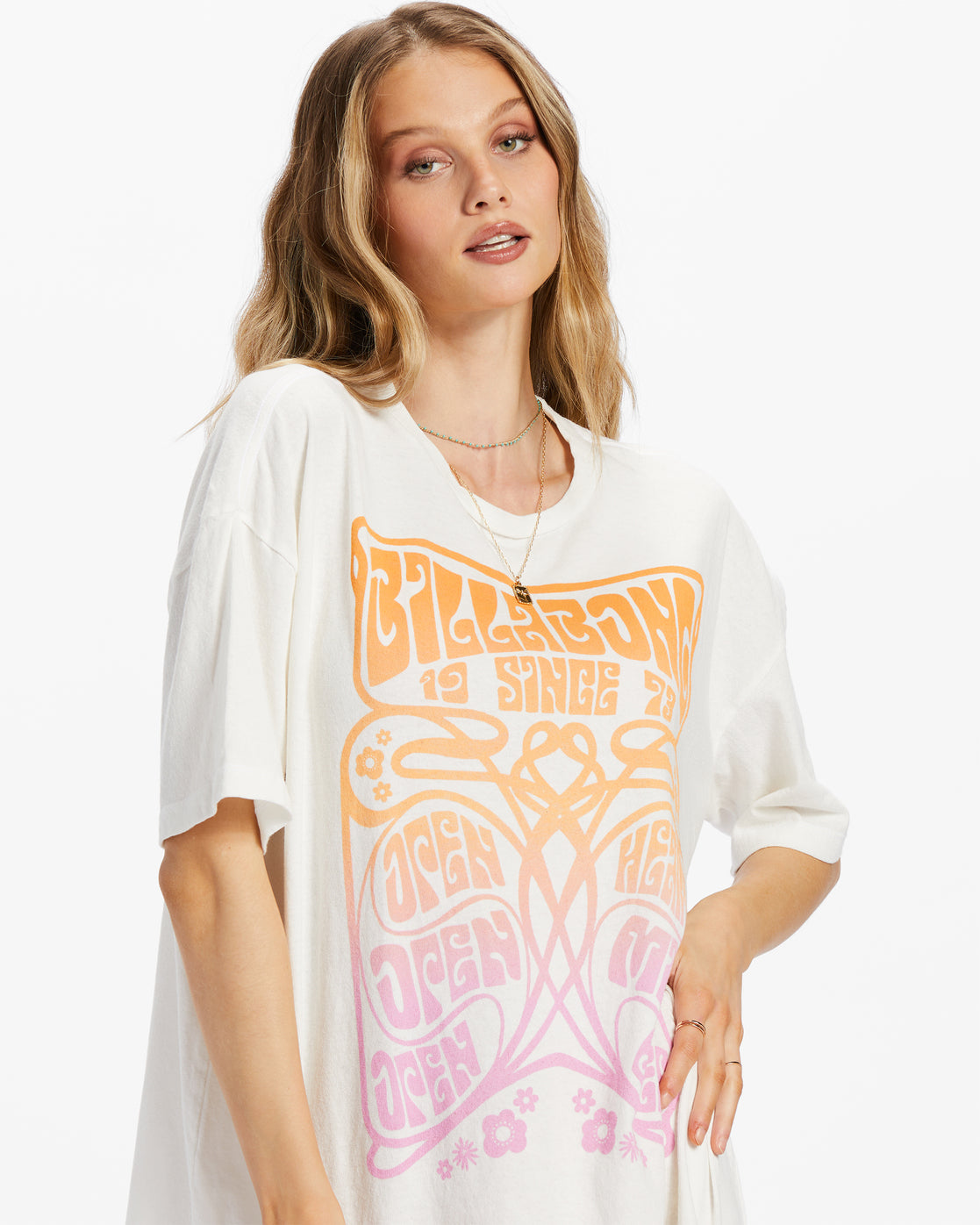 Billabong Damen T-Shirt mit offenem Herzen