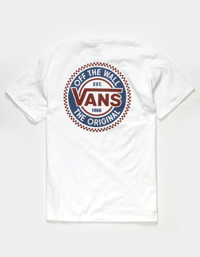 T-shirt à manches courtes Vans Original Checkerboard pour homme X-Large White