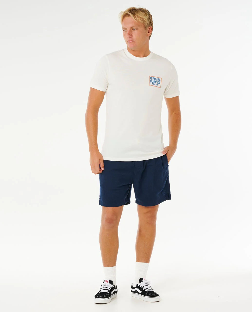 Rip Curl Mens Pacific Rinse Circle Sunrise Sleeve T-Shirt